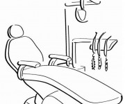 Coloriage et dessins gratuit Fauteuil dentaire à imprimer