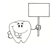 Coloriage Humour dent couleur