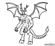 Coloriage Diable animal