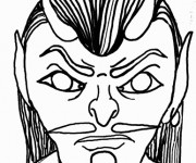 Coloriage et dessins gratuit Diable dessin Halloween à imprimer