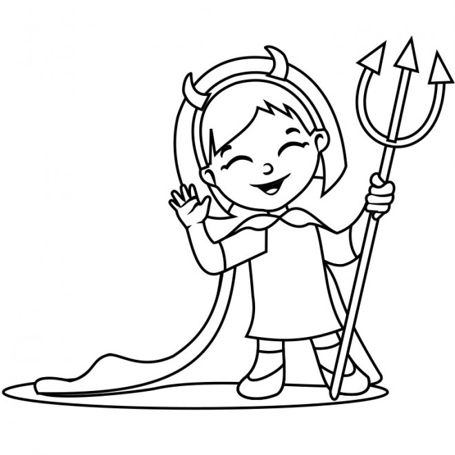 Coloriage Halloween vampire fille dessin gratuit à imprimer