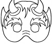 Coloriage Masque de diable