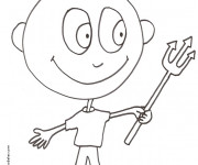 Coloriage Mod&egrave;le dessin Halloween
