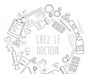 Coloriage Chez le docteur