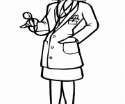 Coloriage Docteur femme