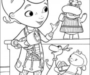 Coloriage Docteur la peluche et ses amis