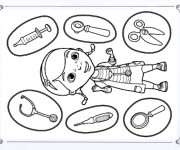 Coloriage et dessins gratuit En ligne docteur la peluche à imprimer