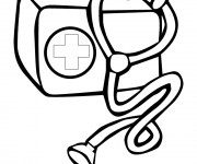 Coloriage Stéthoscope