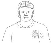 Coloriage et dessins gratuit Erling Haaland &agrave; Borussia à imprimer
