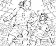 Coloriage Erling Haaland en d&eacute;tente