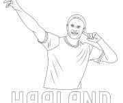 Coloriage Erling Haaland en ligne