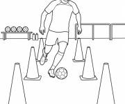 Coloriage Erling Haaland et la s&eacute;ance d'entrainement