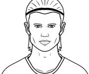 Coloriage et dessins gratuit Erling Haaland facile &agrave; illustrer à imprimer