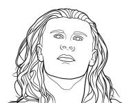 Coloriage Haaland en couleurs
