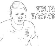 Coloriage Haaland haut qualit&eacute;