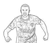 Coloriage Haaland heureux