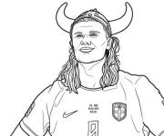 Coloriage Haaland le viking