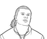 Coloriage Haaland pour enfant