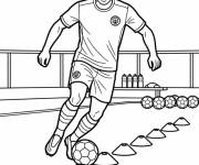 Coloriage Haaland s'entraine &agrave; Manchester City