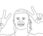 Coloriage Haaland star de la coupe du monde 2026