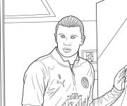 Coloriage Haaland stylis&eacute;