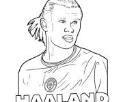 Coloriage Imprime Erling Haaland