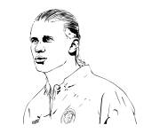Coloriage Joueur professionnel Haaland