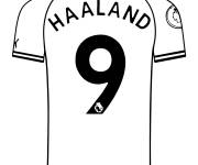 Coloriage et dessins gratuit Maillot de Haaland à imprimer