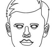 Coloriage et dessins gratuit Masque Haaland facile à imprimer