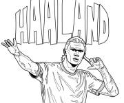 Coloriage Mod&egrave;le de Haaland