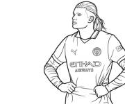 Coloriage Portrait de Haaland ps