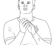 Coloriage Star de foot Haaland