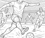 Coloriage Tout le monde essaie d'arr&ecirc;ter Erling Haaland