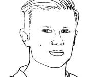Coloriage et dessins gratuit Visage du petit Haaland à imprimer