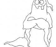 Coloriage Fantome dr&ocirc;le