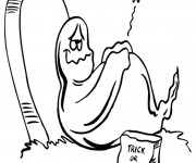 Coloriage Fantome humoristique