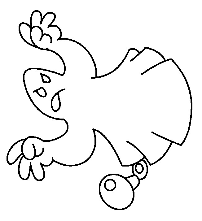 Coloriage Fantome qui fait peur dessin gratuit à imprimer