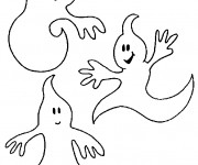 Coloriage Fantome qui font peur