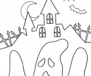 Coloriage Fantome r&eacute;aliste