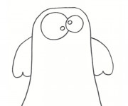 Coloriage Fantome simple dessin