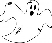 Coloriage Fantome volant