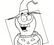 Coloriage Halloween facile dessin