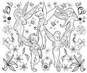 Coloriage et dessins gratuit Collection des fées de Disney à imprimer