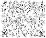 Coloriage et dessins gratuit Collection des f&eacute;es de Disney à imprimer