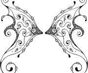 Coloriage Des ailes de f&eacute;e