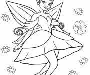 Coloriage F&eacute;e cendrillon de Disney