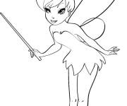 Coloriage F&eacute;e Clochette