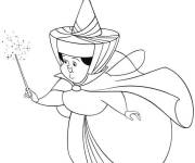Coloriage F&eacute;e de Cendrillon