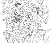 Coloriage F&eacute;e de l&rsquo;automne