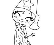 Coloriage F&eacute;e des nuits